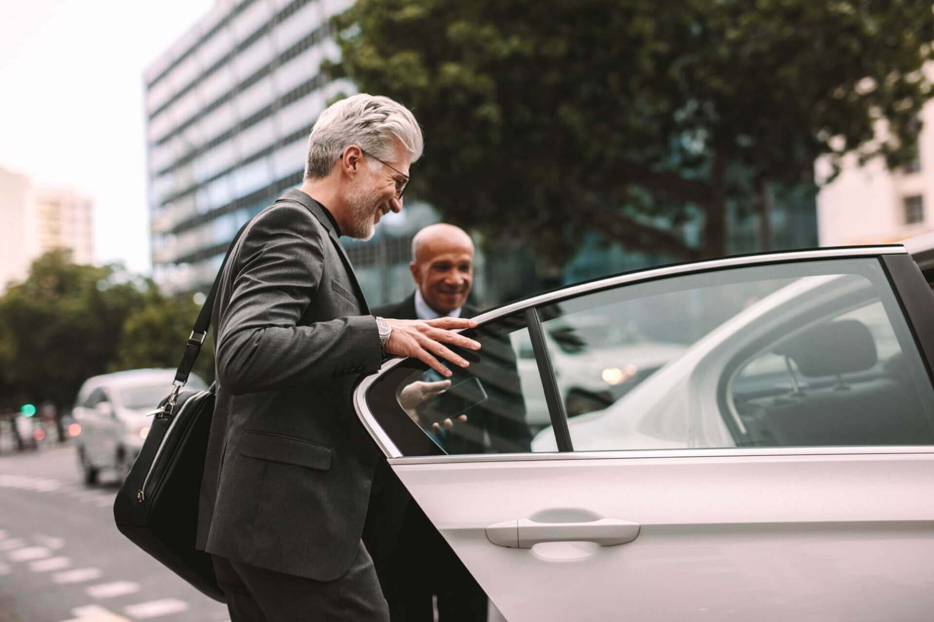 Hobart Cab Service driver providing a door-to-door transfer