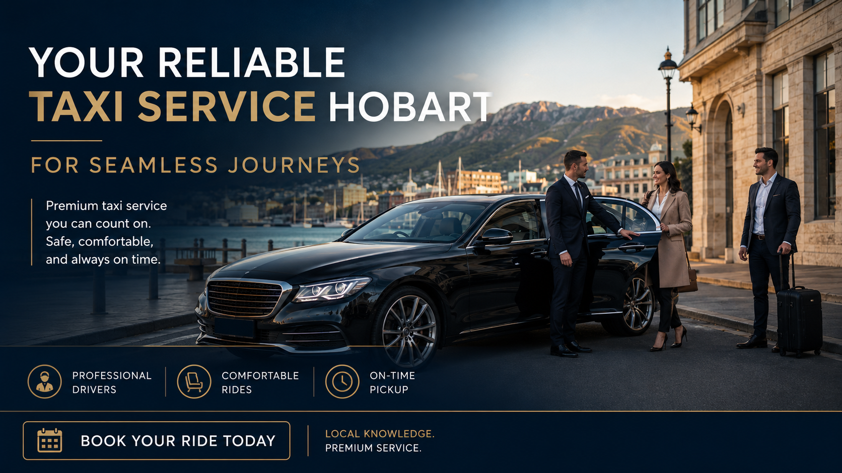 Hobart Cab Service driver assisting passengers in Hobart